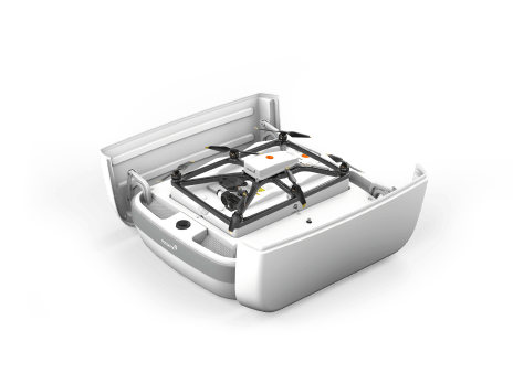 Coffre de toit Fotokite pour transporter facilement le drone et ses accessoires en toute sécurité.